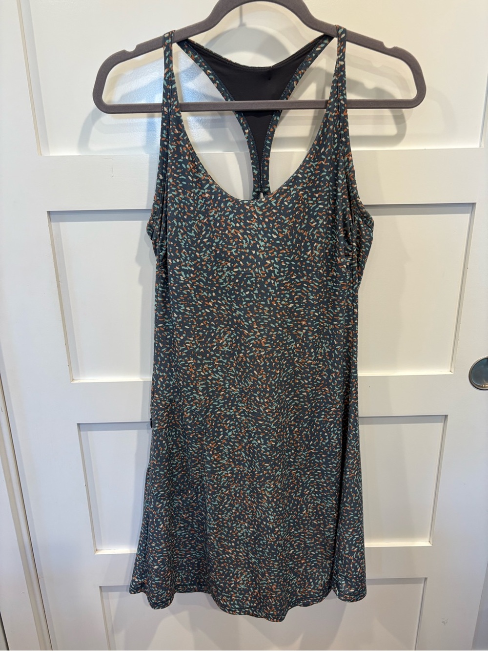 Prana Teal Speckled Racerback Dress